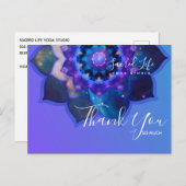 ブルーロータスマンダラ ポストカード (正面/裏面)