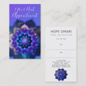 ブルーロータスマンダラ 予約カード (正面/裏面)