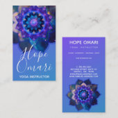 ブルーロータスマンダラ 名刺 (正面/裏面)