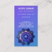 ブルーロータスマンダラ 名刺 (裏面)