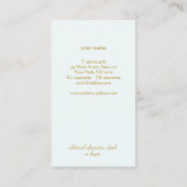 ブルーロータスロゴホリスティックヘルス&ウェルネス 名刺 (裏面)