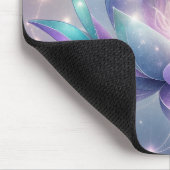 ブルーロータス瞑想宇宙シャインマウスパッド マウスパッド (コーナー)