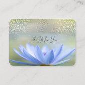 ブルーロータス、コンフェッティ、スパ、マッサージ 割引カード (正面)