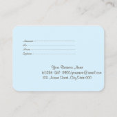 ブルーロータス、コンフェッティ、スパ、マッサージ 割引カード (裏面)