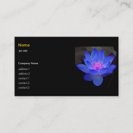 ブルーロータス、《植物》スイレン 名刺