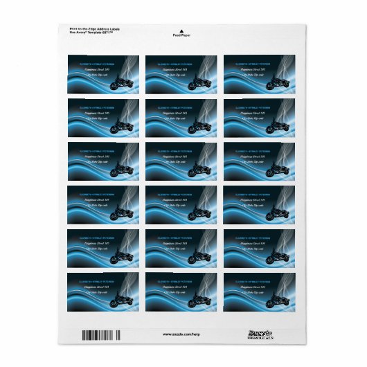 ブルーロードバイクもしくは自転車に乗る人結婚住所 シール (フルシート)