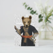 ブルーローブのクマ2 ポストカード (スタンド正面)