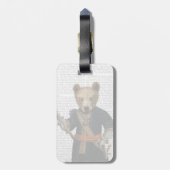 ブルーローブのクマ2 ラゲッジタグ (裏面縦)