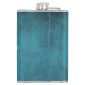 ブルーローブバードフローラつる植物パーソナライズされたフラスコ フラスク (裏面)