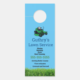 ブルーローンサービスドアハンガー ドアノブサイン