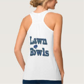 ブルーローンボウルのロゴ、レディースタンクトップ タンクトップ (裏面)