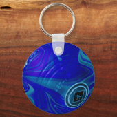 ブルーローンボウル、キーチェーン キーホルダー (正面)