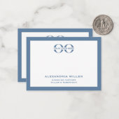 ブルーロ企業のゴの両面ノートカード ノートカード (正面/裏面インサイチュ)