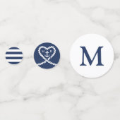 ブルーロ航海のープハートいかりモノグラム結婚ズ コンフェッティ (正面)