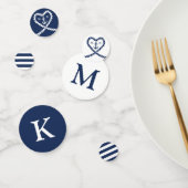 ブルーロ航海のープハートいかりモノグラム結婚ズ コンフェッティ (グループ)