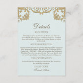 ブルーロ華美コヴィンテージウェディング詳細 エンクロージャーカード (正面)