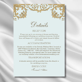 ブルーロ華美コヴィンテージウェディング詳細 エンクロージャーカード