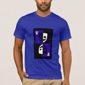 ブルーワイルドカードポーカーダイヤモンドのカスタムTシャツ Tシャツ