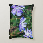ブルーワイルドチコリーフラワートリオ アクセントクッション (裏面(縦))
