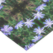 ブルーワイルドチコリー花抽象芸術 ショートテーブルランナー (コーナー)