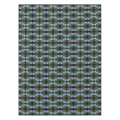 ブルーワイルドチコリー花抽象芸術 テーブルクロス (正面)