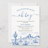 ブルーワイルドネスの冒険が赤ちゃんシャワーを開始 招待状 (正面)