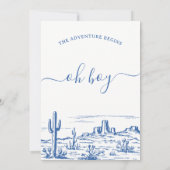 ブルーワイルドネスの冒険が赤ちゃんシャワーを開始 招待状 (裏面)