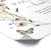 ブルーワイルドフラワーおしゃぶり ポスター (角)