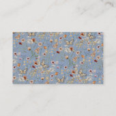 ブルーワイルドフラワーおむつラッフル エンクロージャーカード (裏面)