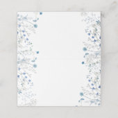 ブルーワイルドフラワーの水色 プレイスカード (外部開封)