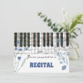 ブルーワイルドフラワーウォーターカラーリサイタル 招待状 (スタンド正面)