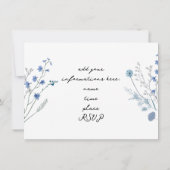 ブルーワイルドフラワーウォーターカラーリサイタル 招待状 (裏面)