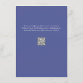 ブルーワイルドフラワーエレガモダンントウェディング披露宴 エンクロージャーカード (裏面)