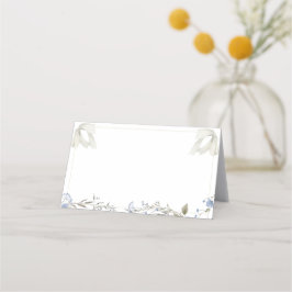 ブルーワイルドフラワーコケット弓食品ラベルまたは プレイスカード