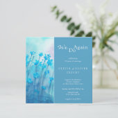 ブルーワイルドフラワーズボークリニューアル招待状 招待状 (スタンド正面)