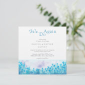 ブルーワイルドフラワーズボークリニューアル招待状 招待状 (スタンド正面)