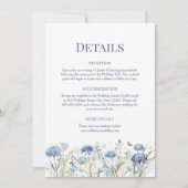 ブルーワイルドフラワーズ ウェディング詳細 封入カード 招待状 (正面)