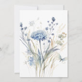 ブルーワイルドフラワーズ ウェディング詳細 封入カード 招待状 (裏面)