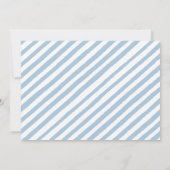 ブルーワイルドフラワーバターフィー男の赤ちゃんシャワーフォト 招待状 (裏面)