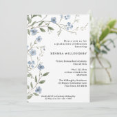 ブルーワイルドフラワーフォトホームスクール卒業 招待状 (スタンド正面)