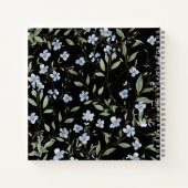 ブルーワイルドフラワーフォト卒業ゲストブック ノートブック (裏面)