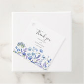 ブルーワイルドフラワーフローラの結婚水色 フェイバータグ (インサイチュ)