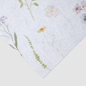 ブルーワイルドフラワーフローラエレガント男の赤ちゃんシャワー 薄葉紙 (詳細)