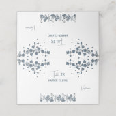 ブルーワイルドフラワーフローラボホ結婚ズ プレイスカード (外部開封)