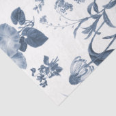 ブルーワイルドフラワーフローラ牧草地垂直デクページ 薄葉紙 (詳細)