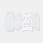 ブルーワイルドフラワーベビーシャワー フェイバーボックス (折り畳みなし)