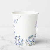 ブルーワイルドフラワーボホニュートラルベビースシャワー 紙コップ (右)