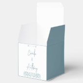 ブルーワイルドフラワーボホ結婚ズ フェイバーボックス (オープン)