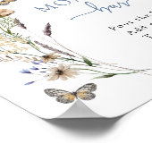 ブルーワイルドフラワーモモモザバー ポスター (角)