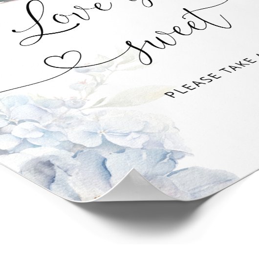 ブルーワイルドフラワーラブ甘いトリートポスターを取る ポスター (角)